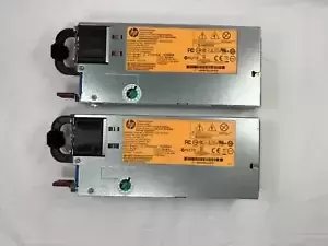 Set of 2 HP 750W Server PSU Crypto Mining PSU With 2 Breakout Boards + 10 Cables