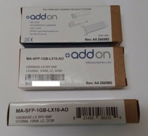 Cisco Meraki  Addon MA-SFP-1GB-LX10-AO Single Mode Fiber Transceiver