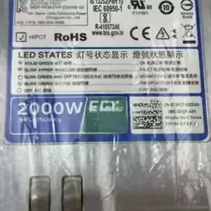 Original New Dell EMC PN 7XFJ7 XE2420 2000W D2000E Server Power Supply