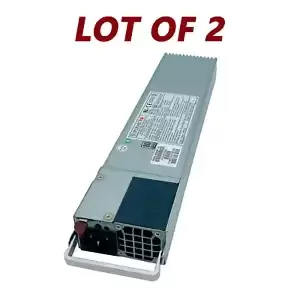 LOT OF 2 Supermicro PWS-1K62P-1R 1620 Watt Platinum Redundant Power Supply Unit