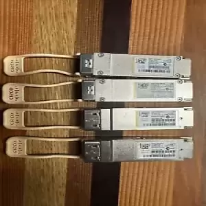 Lot Of 4 X Cisco QSFP-40G-SR4 40GBASE-SR QSFP Transceiver Module