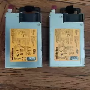*Lot of 2* HP 720479-B21  800W 732600-201 Platinum Power Supply Hot Swap