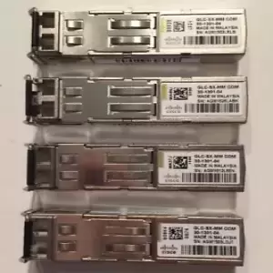 Genuine Cisco GLC-SX-MM COM 30-1301-04 1000BASE-SX Transceiver Mod Lot of 4