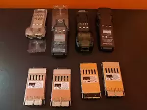 Lot of 8 Assorted Cisco GBIC Transceiver Modules