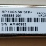 HP 10G SFP+ LC SR Transceiver 455885-001 SPS# 456096-001