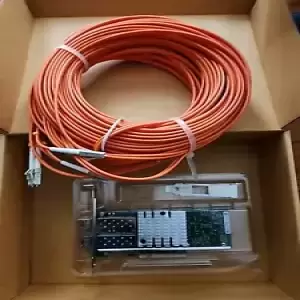 INTEL ETHERNET NETWORK ADAPTER X520-SR2 10GB DUAL PORT w/ Optic Fiber CABLES