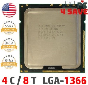 Intel Xeon X5679 CPU 3.2 GHz 6-Core 12M LGA-1366 Server Processor SLC2E