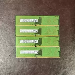 Lot Of 4 SK Hynix 4GB DDR4 1Rx16 PC4-2400T HMA851U6AFR6N-UH NO AC Desktop RAM