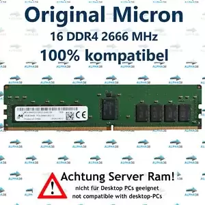 16 GB Rdimm ECC Reg DDR4-2666 Dell PowerEdge XC740xd Server RAM