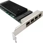 4 Port RJ-45 1GB/s PCI-e Ethernet Networking Adapter for Intel 82576 Chipset NEW