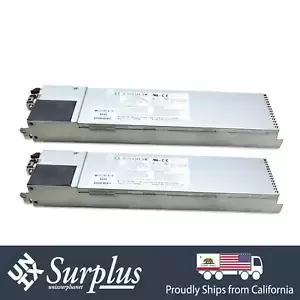 Lot of 2 Supermicro 850W/1010W PSU Module -48V DC Power Supply PWS-1K11P-1R