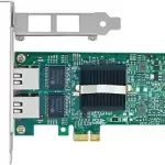 With Intel 82575 Chipset PCI Express Pci-E Gigabit Dual 2 RJ45 Port Network Card