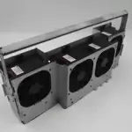 HP ProLiant ML350p Gen8 Server 4x Fan Assembly P/N: 667254-001 Tested Working