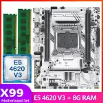 X99 Motherboard set kit LGA 2011-3 with Intel Xeon E5 4620 V3 CPU 2*4GB DDR4 RAM