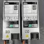 Lot (2) Dell 750W Server Power Supply PowerEdge W8R3C Y9VFC PJMDN 5RHVV