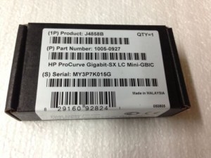 J4858B HP ProCurve GENUINE SFP Gigabit-SX Transceiver NEW SEAL in retail box