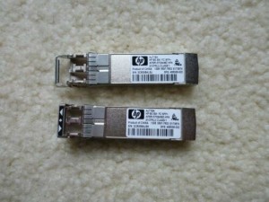 Lot of Two 2 HP AJ718A 8Gb SW FC SFP+ Transceiver 468508-002