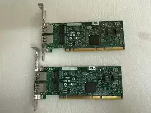 Lot of (2) Intel  Pro 1000MT 2port PCIx PWLA8492MTBLK5 Server Adapter C41421-005