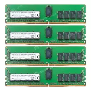 Micron 64GB 4X16GB PC4-21300 DDR4-2666MHz RDIMM Registered ECC REG Server Memory