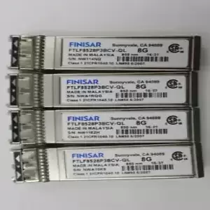 Lot of 4 Finisar 8GB 850nm FC SFP Optical Transceiver P/N: FTLF8528P3BCV-QL