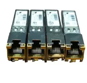 Lot of 4 CISCO GLC-T 30-1410-03 TRANSCEIVERS