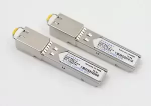Lot of 2 Finisar 1.25Gbps 1000Base-T Copper 100m RJ-45 Transceiver FCLF-8521-3