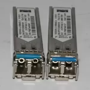 LOT OF 2 CISCO SN-SFP-FCGESM10K 1GBE ETHERNET 10KM SFP TRANSCEIVER 10-1832-01