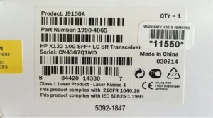 HP X132 10G SFP+ LC SR Transceiver