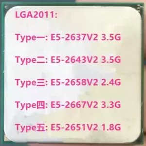 Intel Xeon E5-2637V2 E5-2643V2 E5-2651V2 E5-2658V2 E5-2667V2 LGA2011 CPU