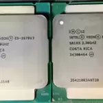 Matched Pair Intel Xeon E5-2670v3   12 Core 2.3GHz 30MB  SR1XS  LGA2011