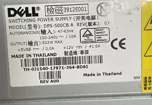 Dell PowerEdge 2650 J1540 500W Server PSU Power Supply Unit DPS-500CB A @MB50