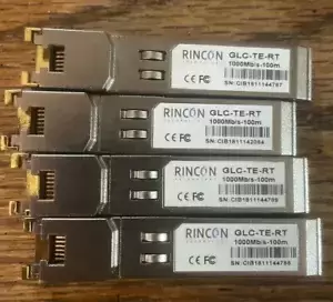 Rincon GLC-TE-RT 10/100/1000Base-T SFP Transceiver Module For Cisco