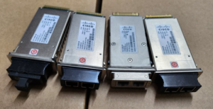 4x CISCO X2-10GB-SR 10-2205-03 10GBASE 10 Gigabit Transceiver Modules