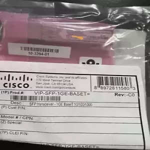 Cisco VIP-SFP-1GE-BASET= NEW SEALED
