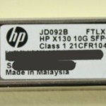HP X130 10G SFP+SR LC JD092B Transceiver Module FTLX8571D3BCL-HZ