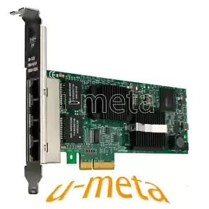 Genuine Intel Gigabit ET Quad Port 1Gb/s RJ-45 PCIe 2.0x4 Server Adapter E1G44ET