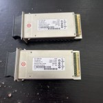 (2) CISCO 10GB TRANSCEIVER MODULES X2-10GB-SR X2 10 GB SR 10-220-04 PAIR OF 2