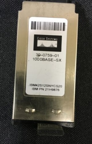 Cisco 1000 Base-SX 30-0759-01 Fiber Optic Transceiver PT# 21H9876