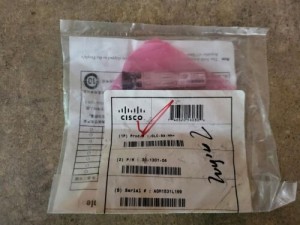 CISCO GLC-SX-MM 1G SFP PORT TRANSCEIVER MODULE 850NM - 30-1301-04 J6-3(1)