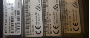 4 EACH NEW F/S JD092B HP X130 10GBASE SR SFP+ TRANSCEIVER JD092-61201