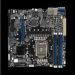 Intel® Xeon® E-2300 LGA 1200 Micro-ATX server motherboard with four DIMM and one