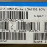 Intel BX80634E52407V2 SR1AK Xeon Processor E5-2407 v2 10M Cache, 2.40 GHz NEW