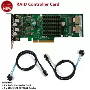 Original AOC-S2308L-L8i RAID Controller Card SAS2308 for Supermicro LSI + Cable