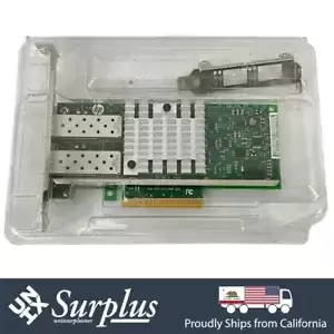 HP 560SFP+ Dual Port SFP+ 10GB NIC PCIe x8 Ethernet Server Adapter Both Bracket
