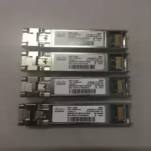 Lot of 4 Cisco FET-10G 10-2566-01 10G Base SFP+ Transceiver Modules