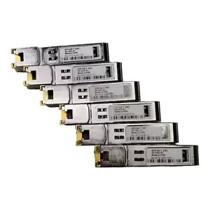 Cisco SFP-GE-T EXT 1000BASE-T RJ45 SFP Transceiver Lot of 6