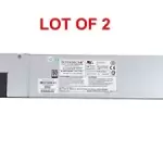 LOT OF 2 SuperMicro PWS-501P-1R 80 Plus Platinum 500W Redundant Power Supply