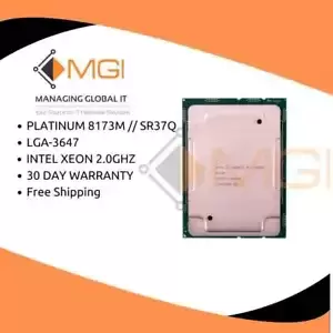 PLATINUM 8173M // SR37Q INTEL XEON 2.0GHZ 28 CORES 165W 38.58MB LGA-3647