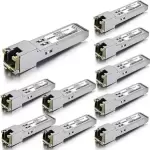 10-PACK For Cisco SFP-GE-T, GLC-TE 1G Transceiver 1000BASE-T Copper SFP to RJ45