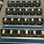 HP 6-Fan Cage Assembly 662518-001 w/ 6 HP DL380P Gen 8 Fans 662520-001